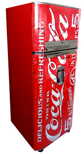 Envelopamento de Geladeira Coca Cola
