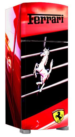 Envelopamento de Geladeira Ferrari