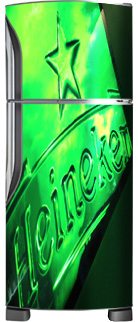 Envelopamento de Geladeira Heineken