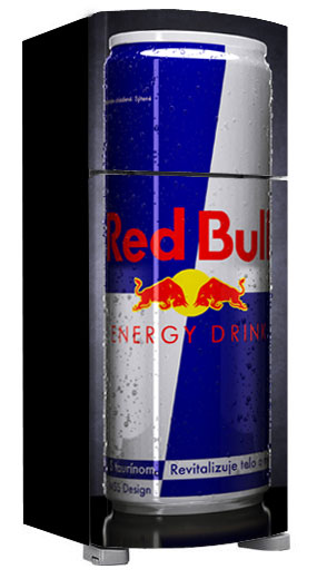 Envelopamento de Geladeira Red Bull