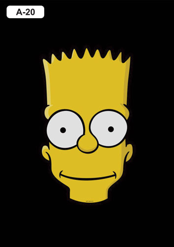 placas decorativas mdf Bart Simpsons