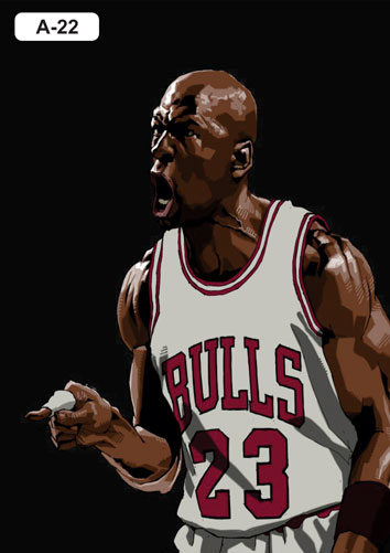 placas decorativas mdf Michael Jordan Bulls